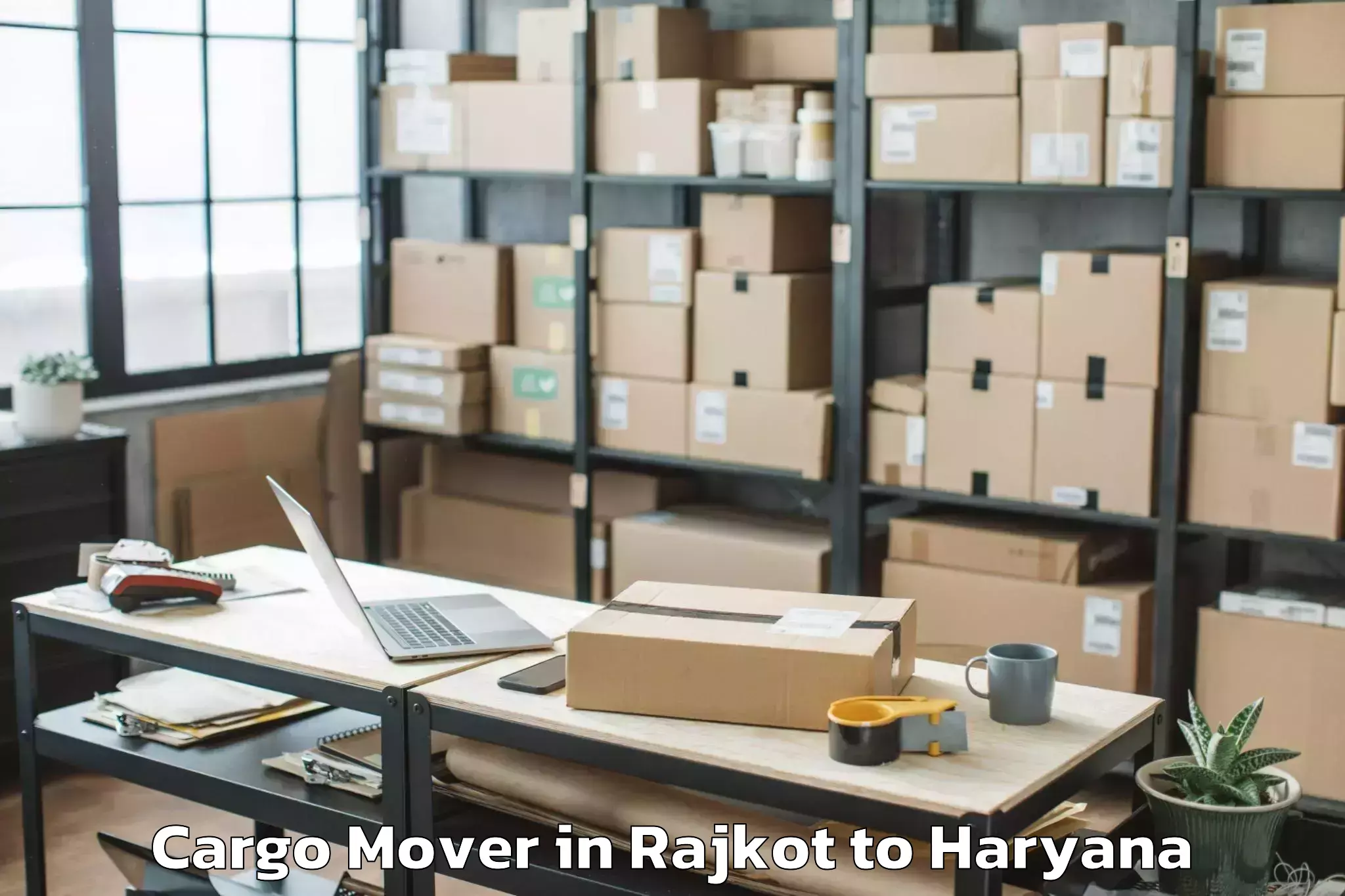 Easy Rajkot to Tosham Rural Cargo Mover Booking